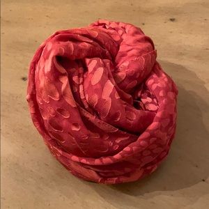 Sheer Coral Summer Scarf